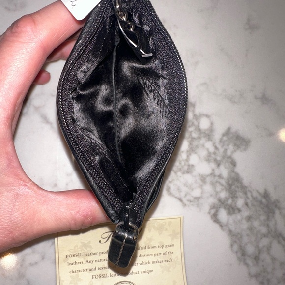 NWT Vintage Fossil Black Leather Wallet - Picture 4 of 6